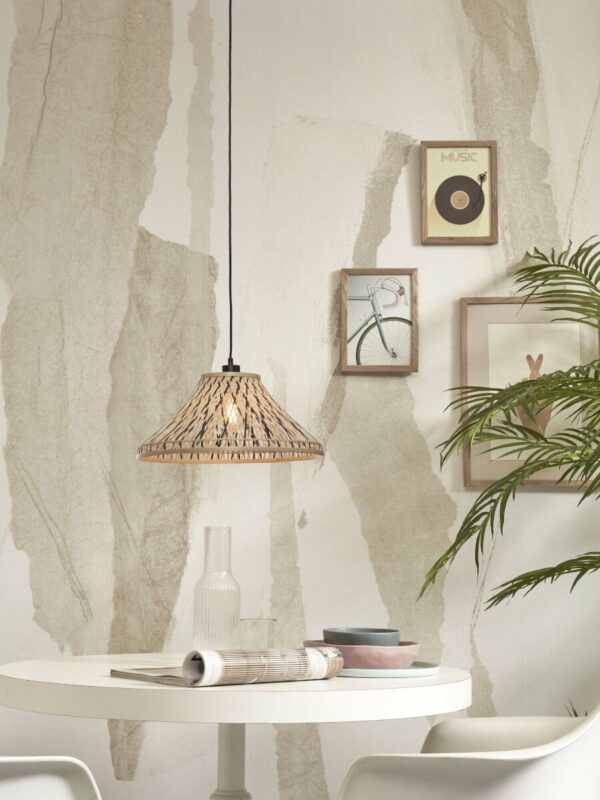 Naturel zwarte hanglamp bohemian bamboe metaal GOOD&MOJO Tahiti - Image 9