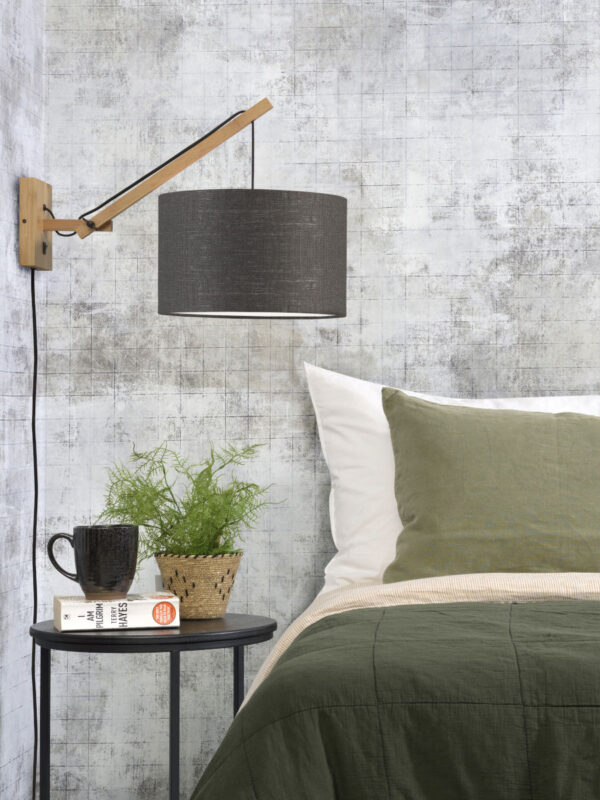 Donkergrijze wandlamp enkelgewricht naturel GOOD&MOJO Andes - Image 2