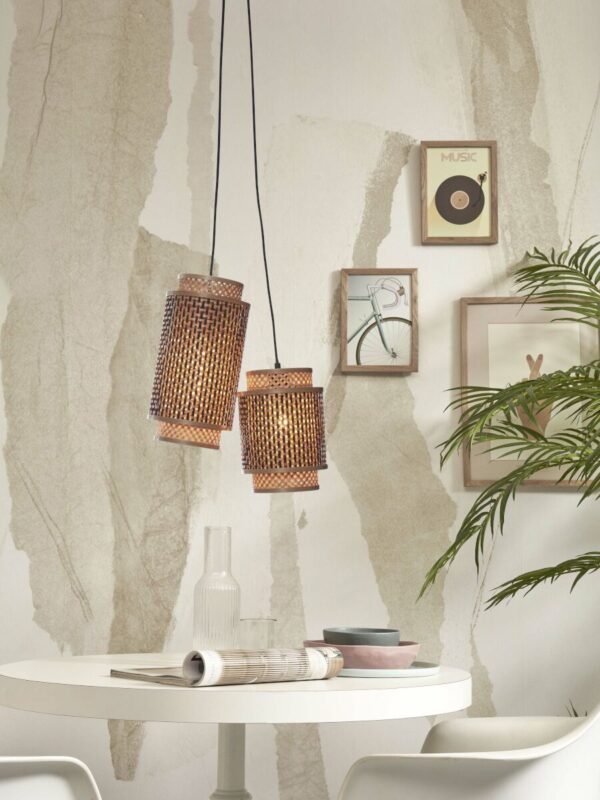 Bamboe metalen hanglamp boheems naturel GOOD&MOJO Bhutan - Image 5