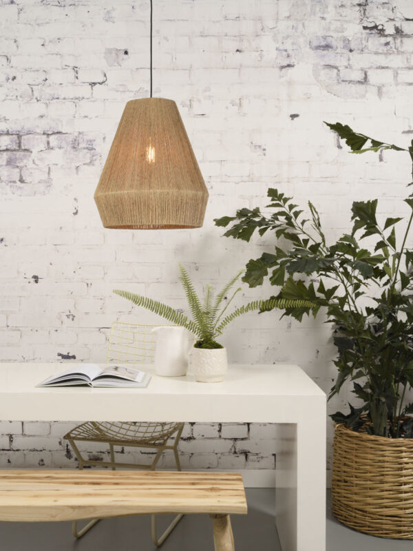 Naturel-rieten hanglamp bohemian zwart GOOD&MOJO Iguazu - Image 2