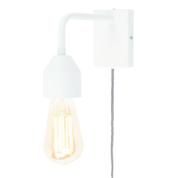 Metalen veelvormige wandlamp wit It's About RoMi Madrid