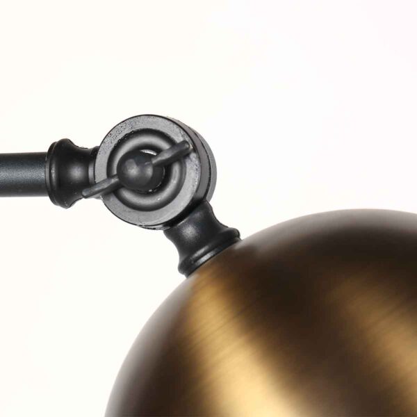 Retro zwarte vloerlamp bronze kap Steinhauer Pintino - Image 12