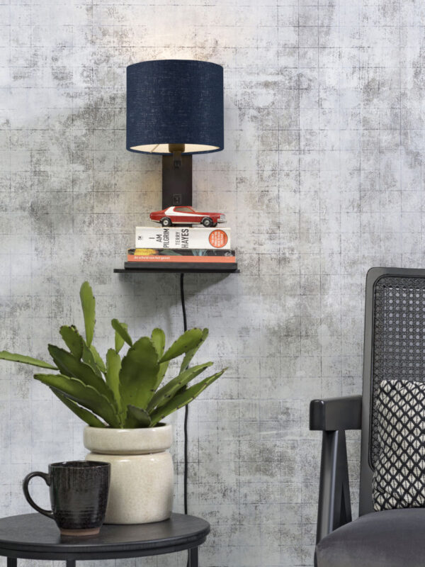Blauwe plateau wandlamp GOOD&MOJO Andes - Image 5