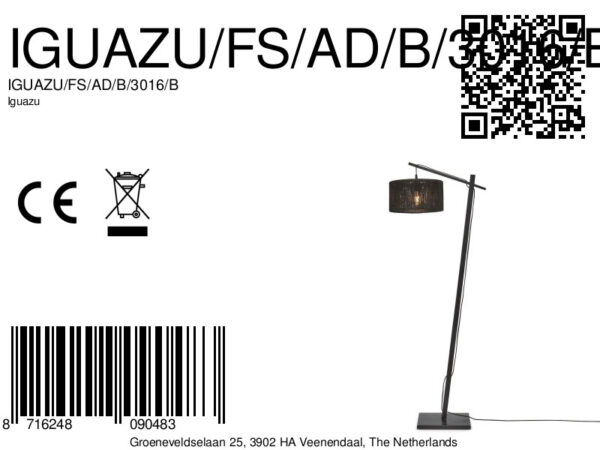 Zwarte rieten vloerlamp bohemian GOOD&MOJO Iguazu - Image 13