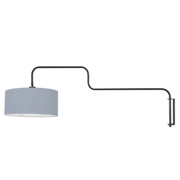 Wandlamp trendy blauwe stof metaal Steinhauer Bloeba - Image 2