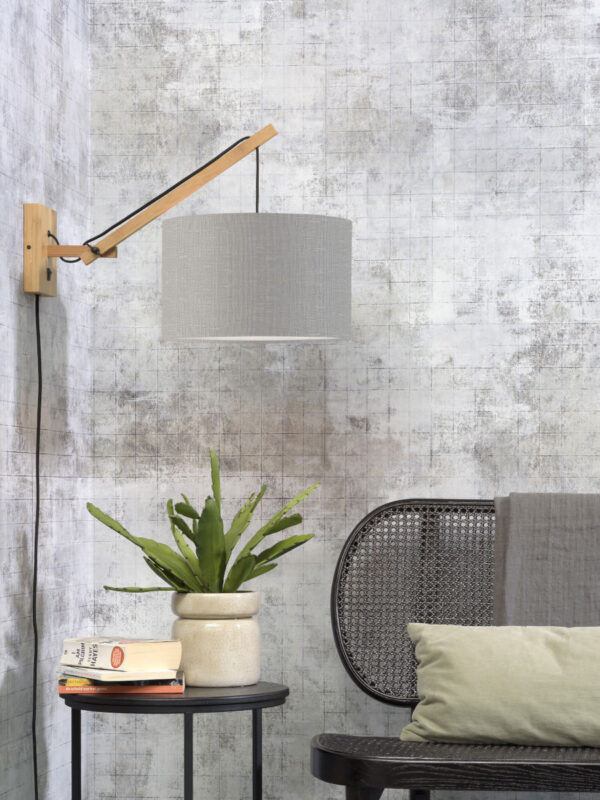 Lichtgrijze wandlamp enkelgewricht naturel GOOD&MOJO Andes - Image 5
