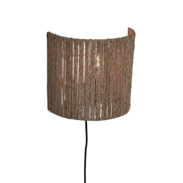 Rieten naturel bohemian wandlamp GOOD&MOJO Iguazu