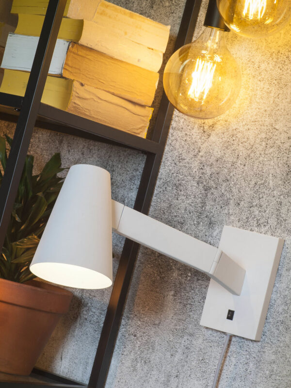 Witte conische wandlamp draaibaar It's About RoMi Biarritz - Image 3