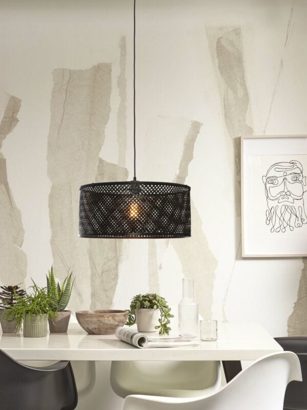 Metalen bamboe hanglamp bohemian zwart GOOD&MOJO Java - Image 2