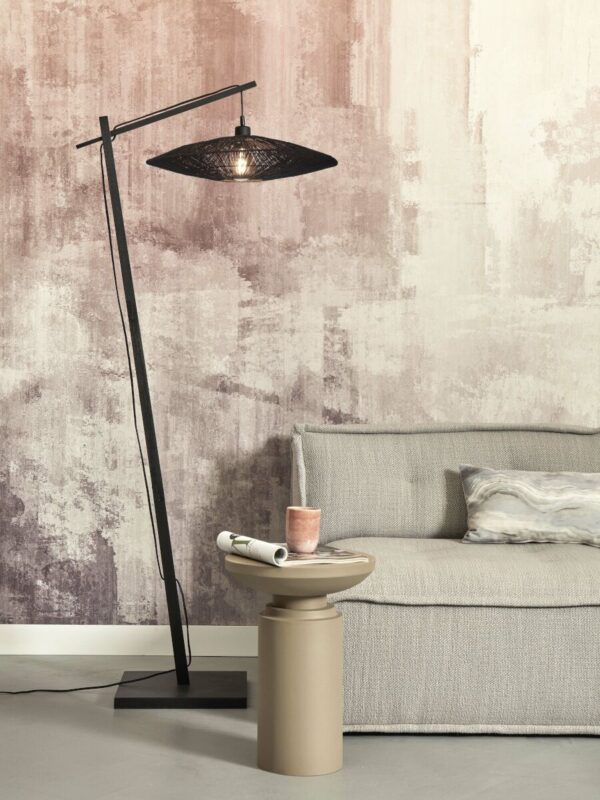 Bohemian zwarte bamboe rieten vloerlamp GOOD&MOJO Iguazu - Image 2