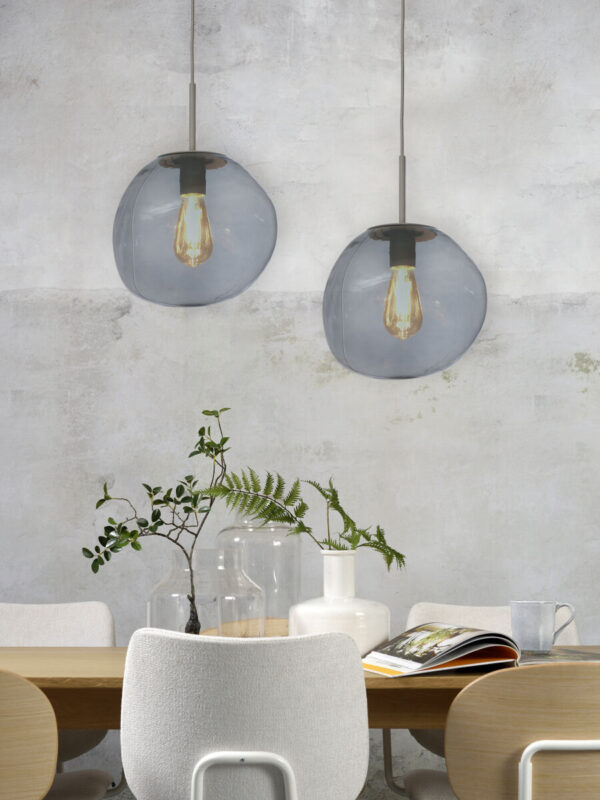 Moderne hanglamp grijs metaal-glas It's About RoMi Helsinki - Image 5