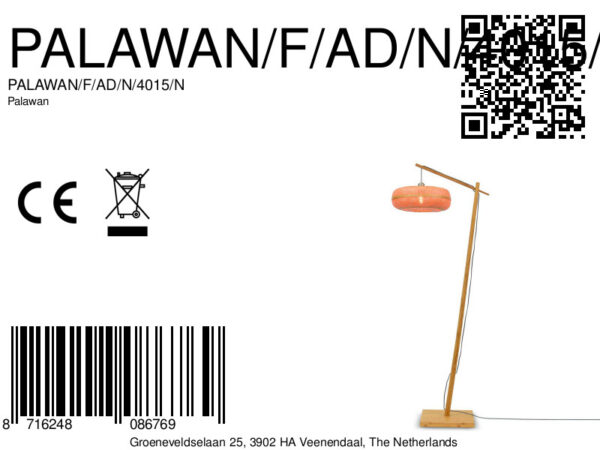 Naturel vloerlamp bamboe bohemian GOOD&MOJO Palawan - Image 10