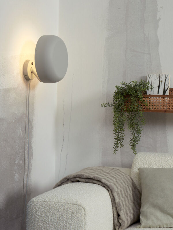 Grijze ronde retro wandlamp It's About RoMi Porto - Image 5