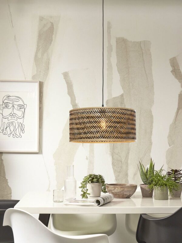 Bamboe bohemian hanglamp zwart naturel GOOD&MOJO Java - Image 2