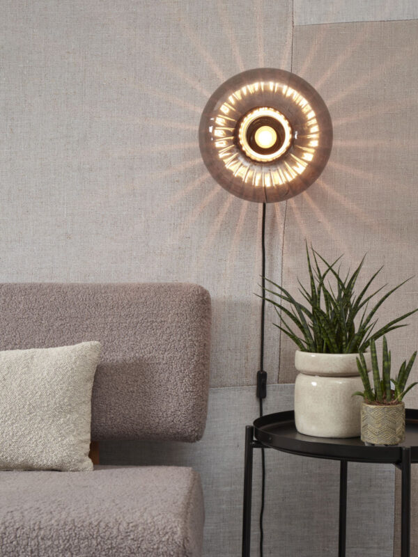 Trendy zwarte glazen wandlamp It's About RoMi Brussels - Image 2
