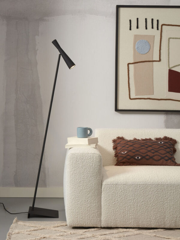 Vloerlamp zwart retro metaal It's About RoMi Bordeaux - Image 2