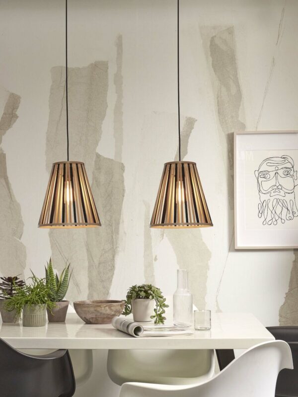 Conische hanglamp bamboe naturel/zwart GOOD&MOJO Merapi - Image 9