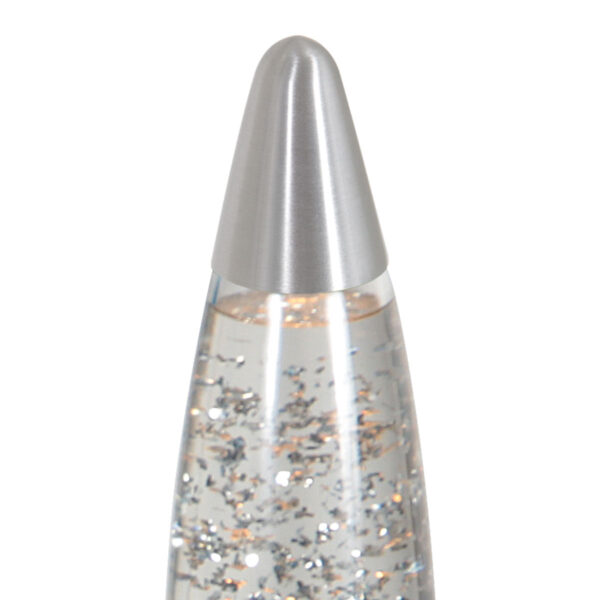 Trendy stalen glitter lavalamp Mexlite Volcan - Image 5