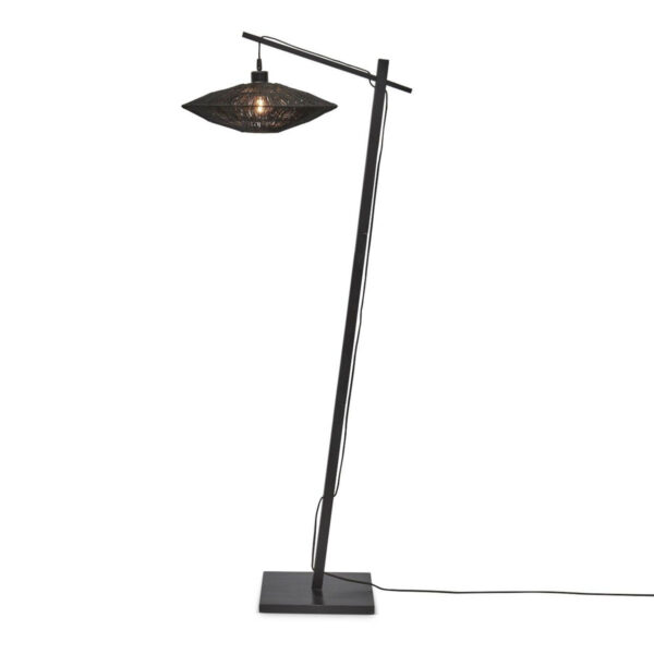 Bamboe zwarte bohemien vloerlamp GOOD&MOJO Iguazu