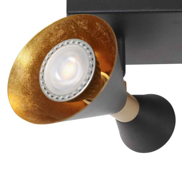 Retro metalen zwarte wandlamp Anne Lighting Preto - Image 3