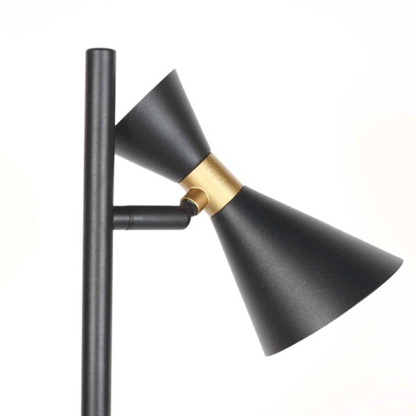 Metalen trendy vloerlamp zwart Anne Lighting Preto - Image 5