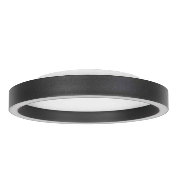 Metalen moderne plafonnière zwart Steinhauer Ringlux - Image 2