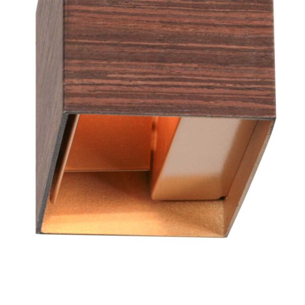 Landelijke houtkleurige wandlamp Steinhauer Muro - Image 5