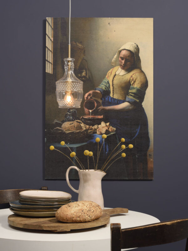 Klassieke glazen gouden hanglamp It's About RoMi Brussels - Image 2