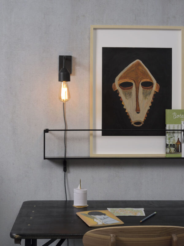 Veelvormige wandlamp zwart metaal It's About RoMi Madrid - Image 4