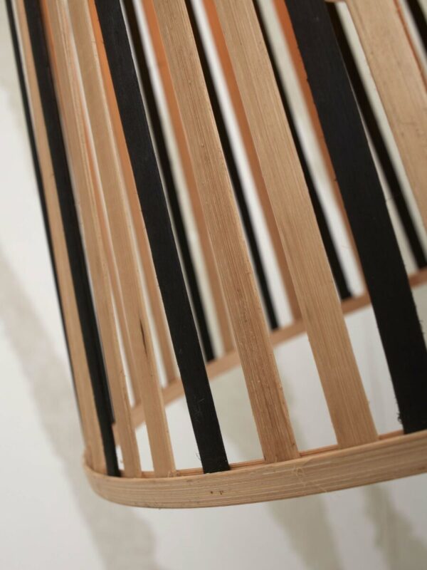 Conische hanglamp bamboe naturel/zwart GOOD&MOJO Merapi - Image 3