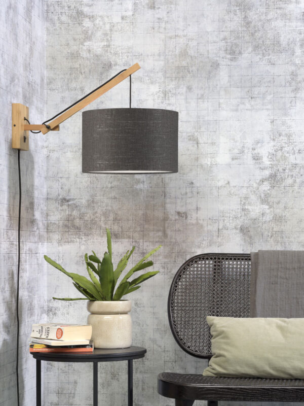 Donkergrijze wandlamp enkelgewricht naturel GOOD&MOJO Andes - Image 5