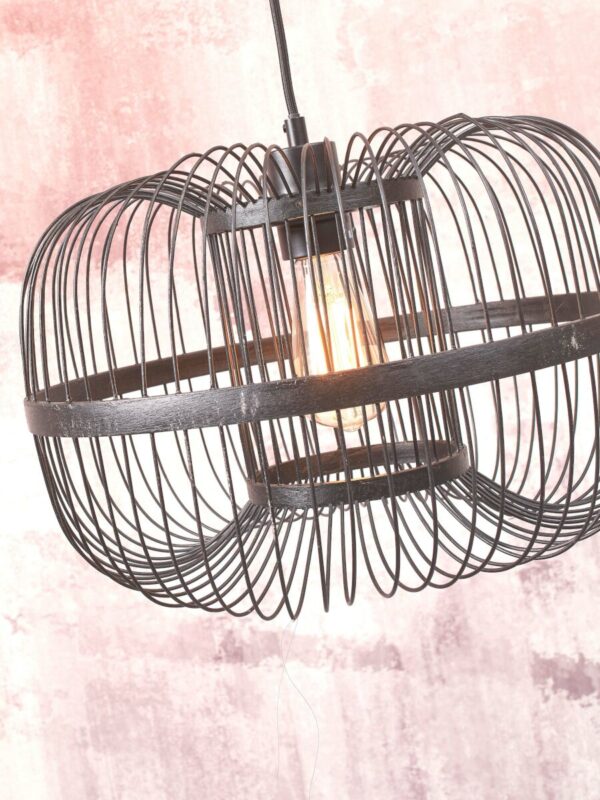 Zwarte oosterse bamboe vloerlamp GOOD&MOJO Hokkaido - Image 6