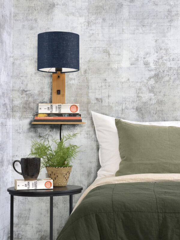 Blauwe plateau wandlamp naturel GOOD&MOJO Andes - Image 7