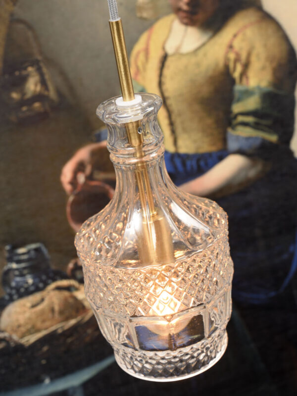 Klassieke glazen gouden hanglamp It's About RoMi Brussels - Image 4