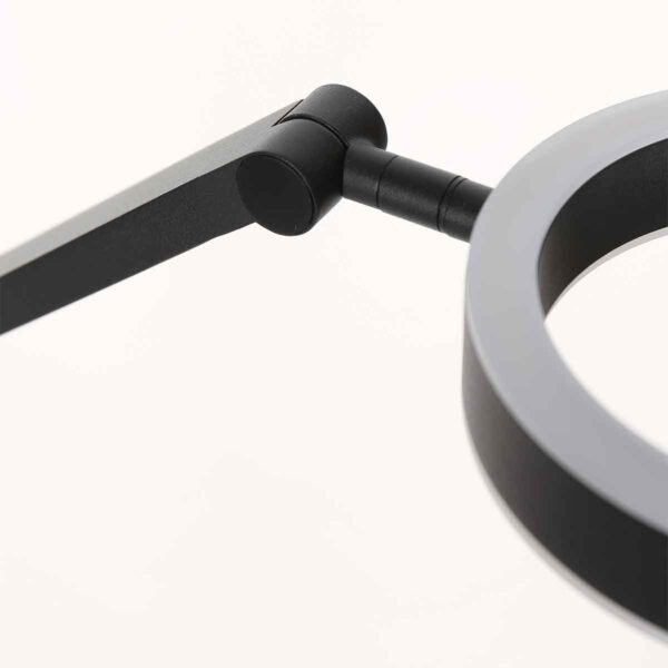 Metalen zwarte tafellamp modern Steinhauer Ringlux - Image 9