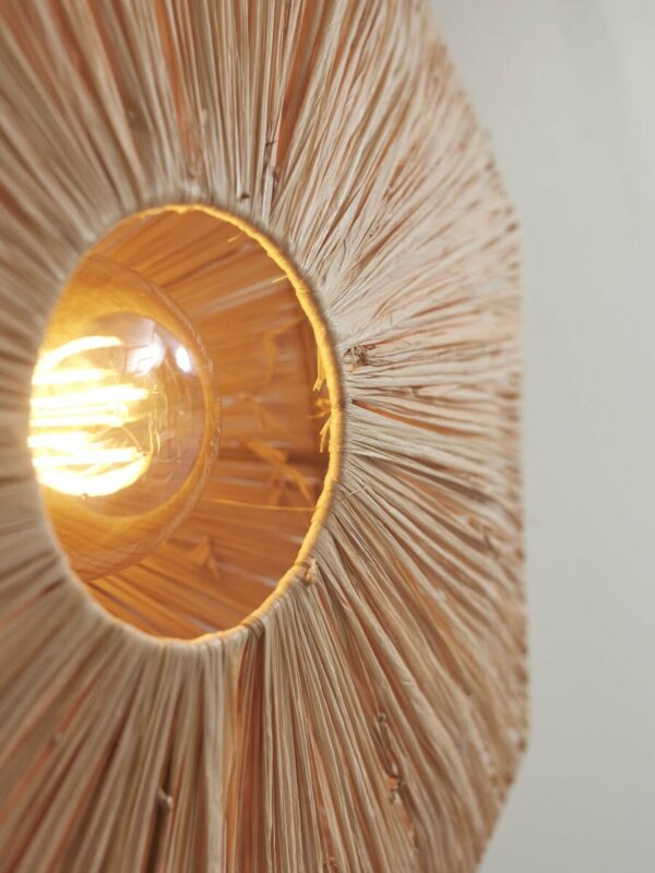 Naturel raffia plafondlamp achthoek L GOOD&MOJO Panama - Image 3