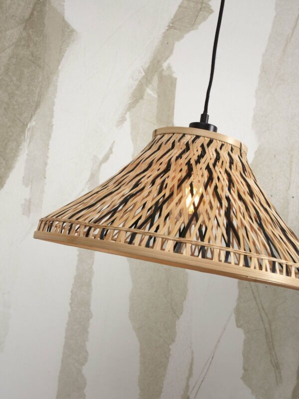 Naturel zwarte hanglamp bohemian bamboe metaal GOOD&MOJO Tahiti - Image 6