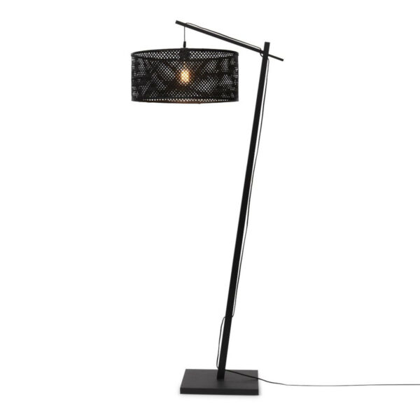 Zwarte bamboe vloerlamp bohemian GOOD&MOJO Java