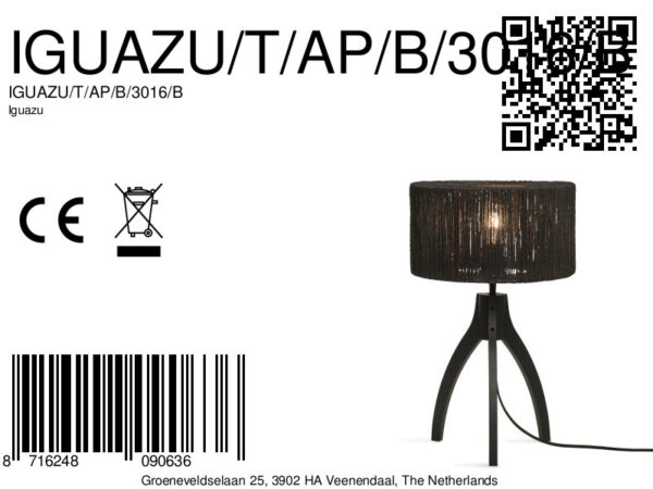 Bamboe zwarte tafellamp bohemien GOOD&MOJO Iguazu - Image 11
