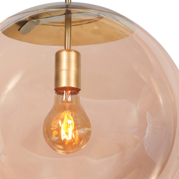 Amberkleurige glazen bollamp XL Steinhauer Bollique - Image 6
