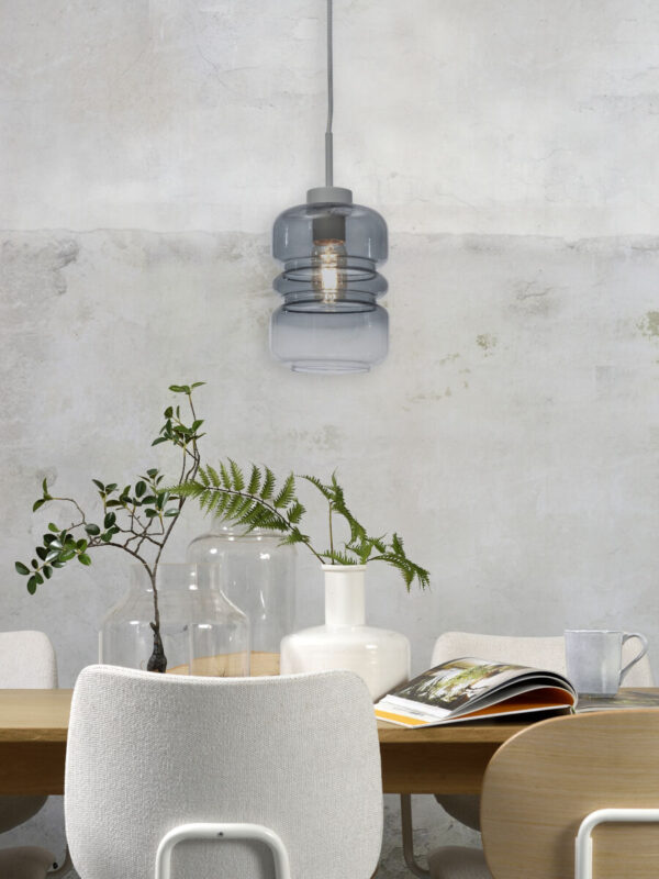Klassieke grijze hanglamp glas metaal It's About RoMi Verona - Image 10