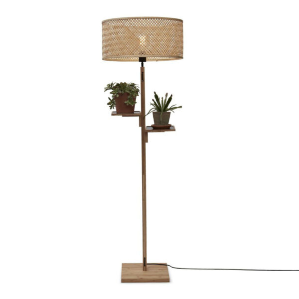 Naturel bamboe vloerlamp bohemian GOOD&MOJO Java