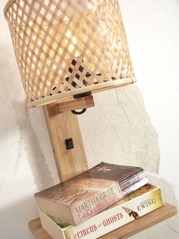 Wandlamp naturel boheems bamboe GOOD&MOJO Java - Image 3
