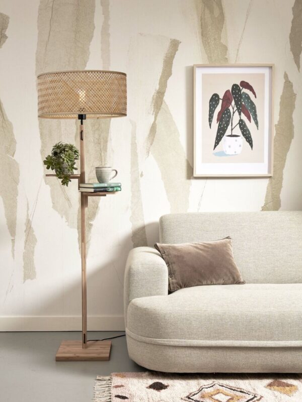 Naturel bamboe vloerlamp bohemian GOOD&MOJO Java - Image 2