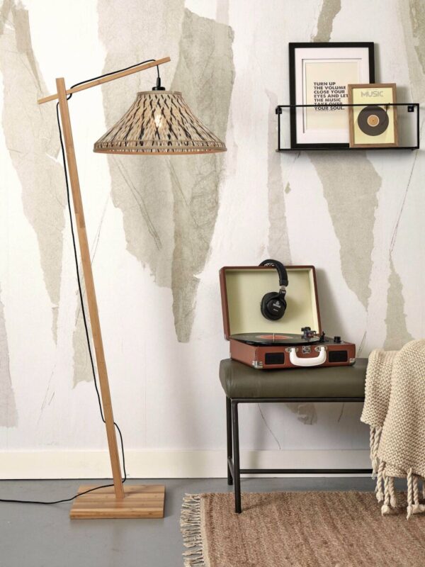 Bamboe vloerlamp bohemian zwart naturel GOOD&MOJO Tahiti - Image 5