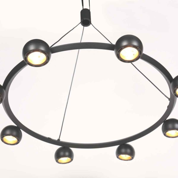 Retro ronde zwarte hanglamp modern design Steinhauer Marcadore - Image 13