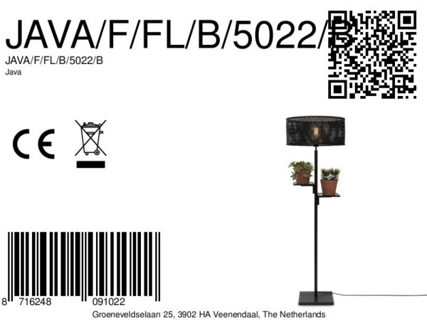 Bamboe zwarte bohemien vloerlamp GOOD&MOJO Java - Image 13