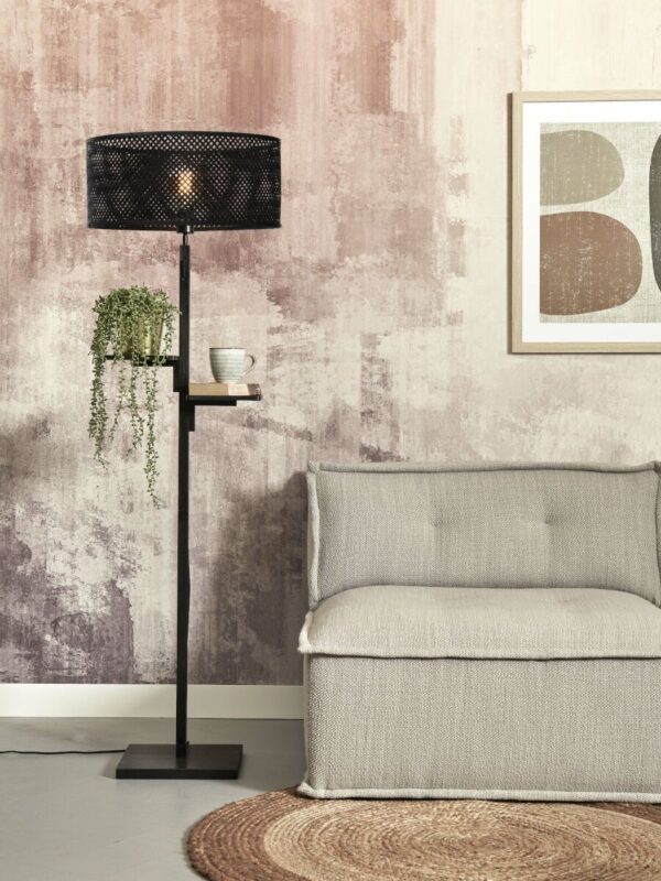 Bamboe zwarte bohemien vloerlamp GOOD&MOJO Java - Image 2
