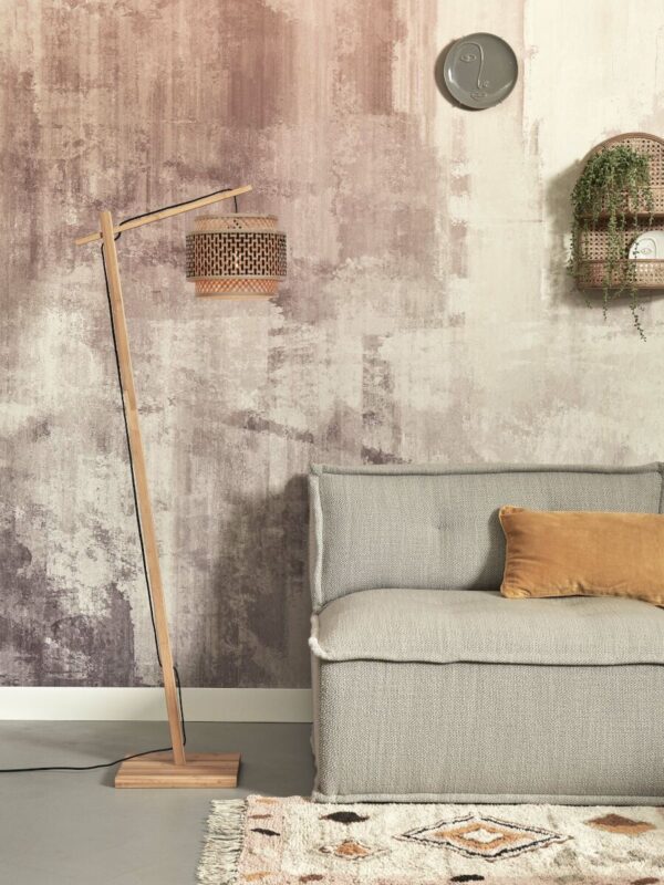 Zwart naturel bamboe boheemse vloerlamp GOOD&MOJO Bhutan - Image 5