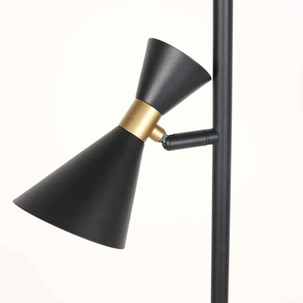 Metalen trendy vloerlamp zwart Anne Lighting Preto - Image 4